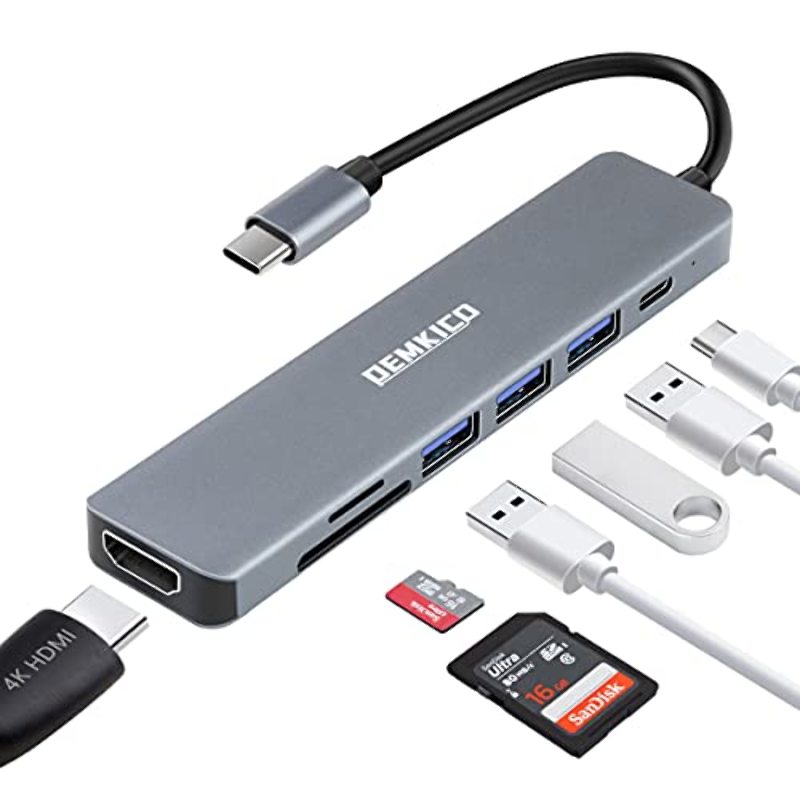 Adaptateur USB C Vers HDMI Adaptateur USB C Avec Sortie HDMI 4K Port USB 3.0