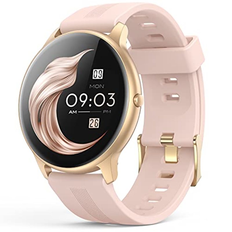 AGPTEK Montre Connectée Femme, Smartwatch Bluetooth 5.0 Tracker d'Activité  avec Fréquence Cardiaque Podomètre Sommeil Contr?