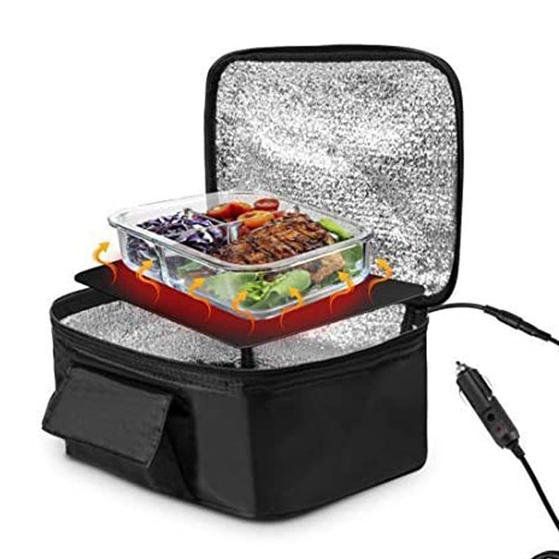 Four portable, 12 V, sac à déjeuner portable pour voiture, micro-ondes,  pour réchauffer les repas préparés, taille améliorée pour plaque  chauffante